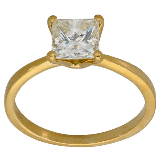 18ct Gold 1.20ct Diamond Solitaire Ring Size L