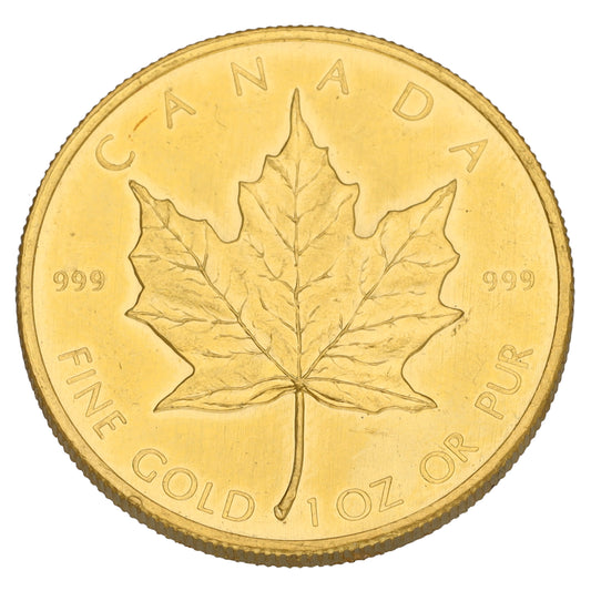 24ct Gold Canada Maple 1 OZ Coin 1981