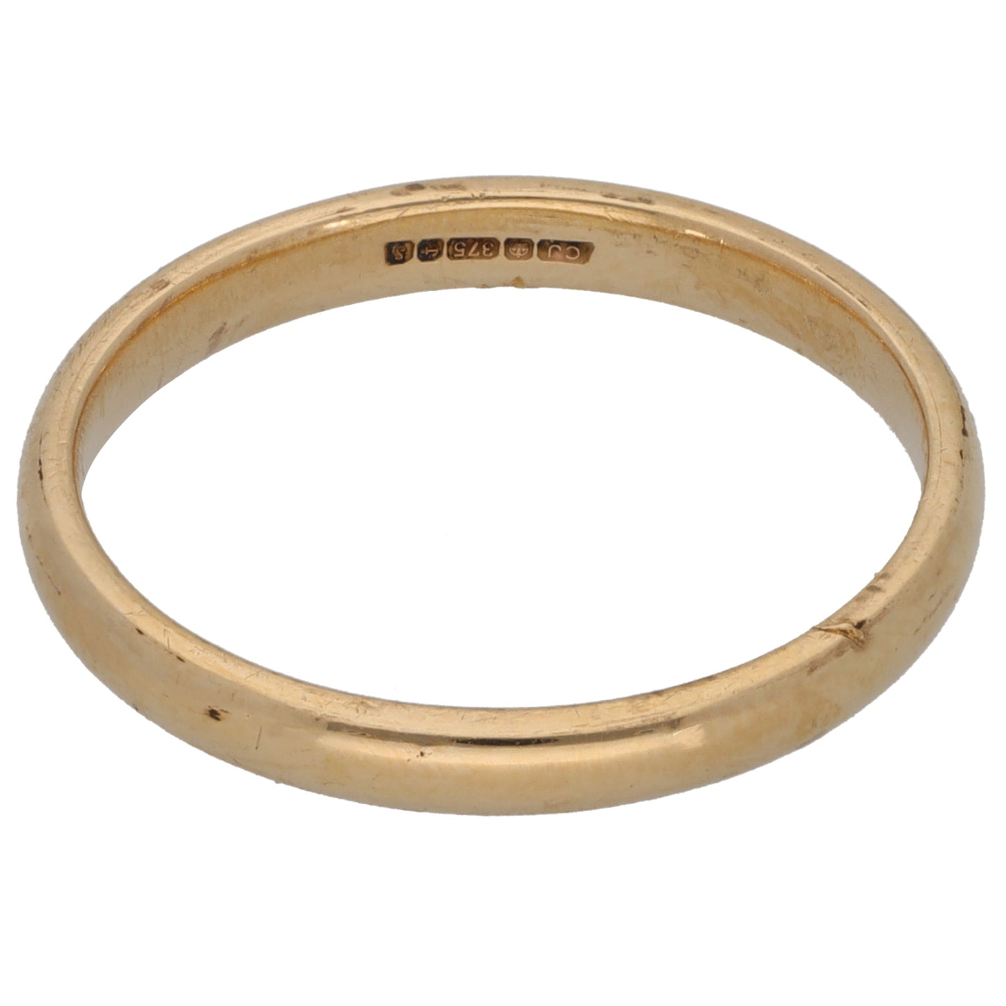9ct Gold Plain Wedding Ring Size Q