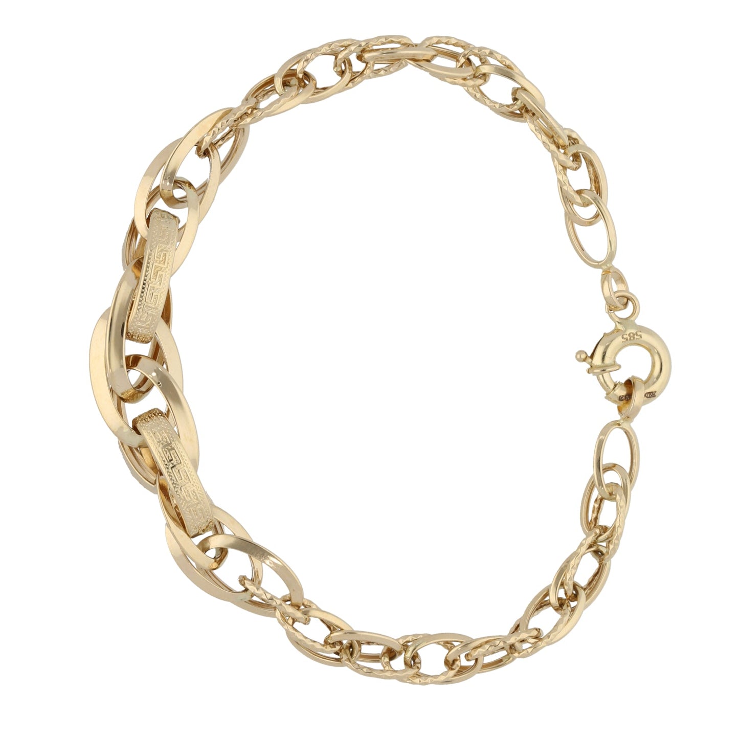 14ct Gold Fancy Link Bracelet