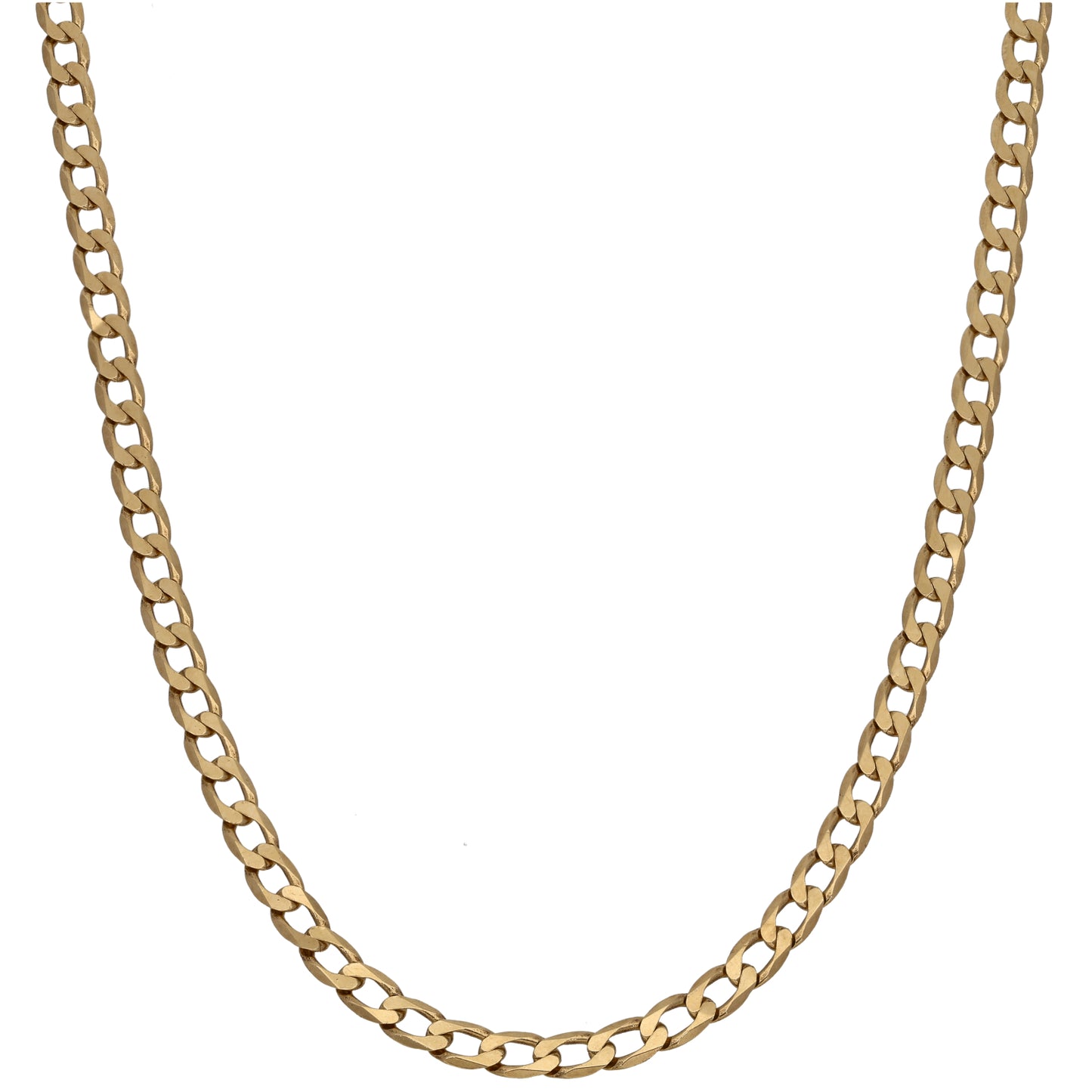 9ct Gold Curb Chain 16"