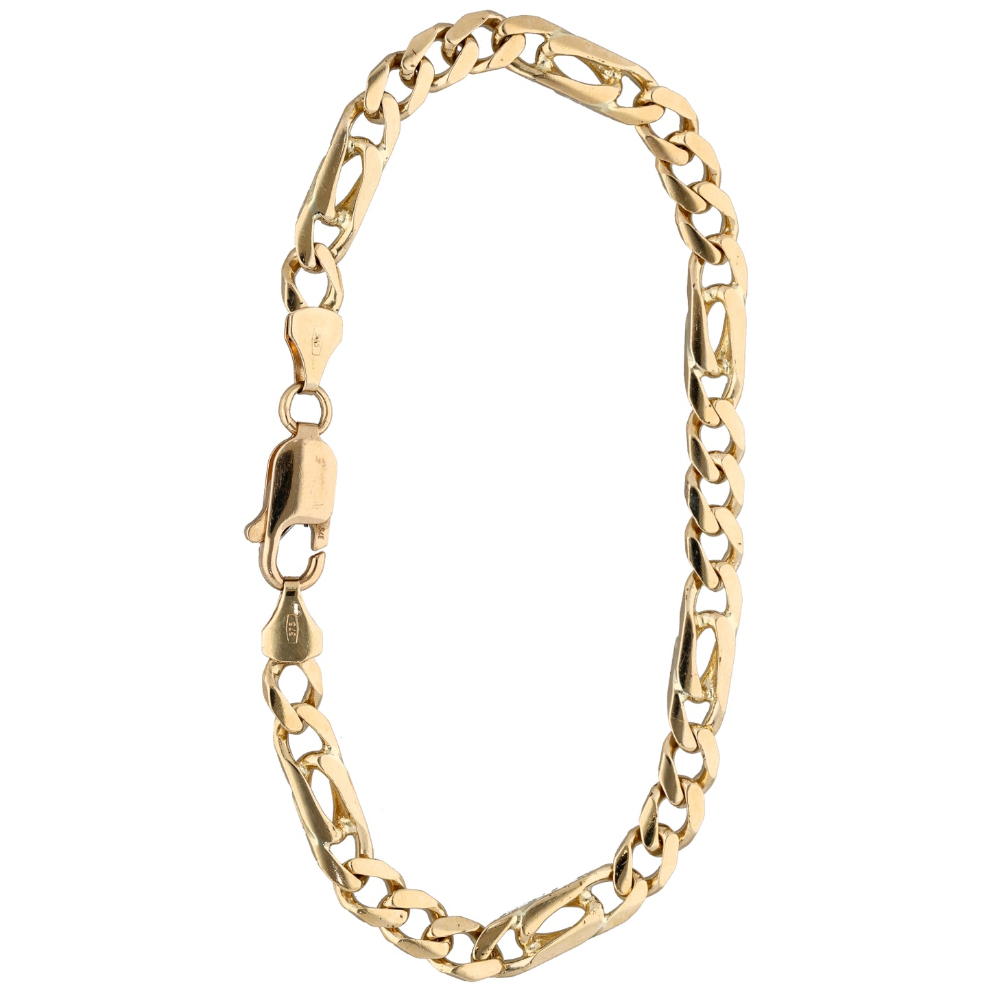 9ct Gold Figaro Bracelet