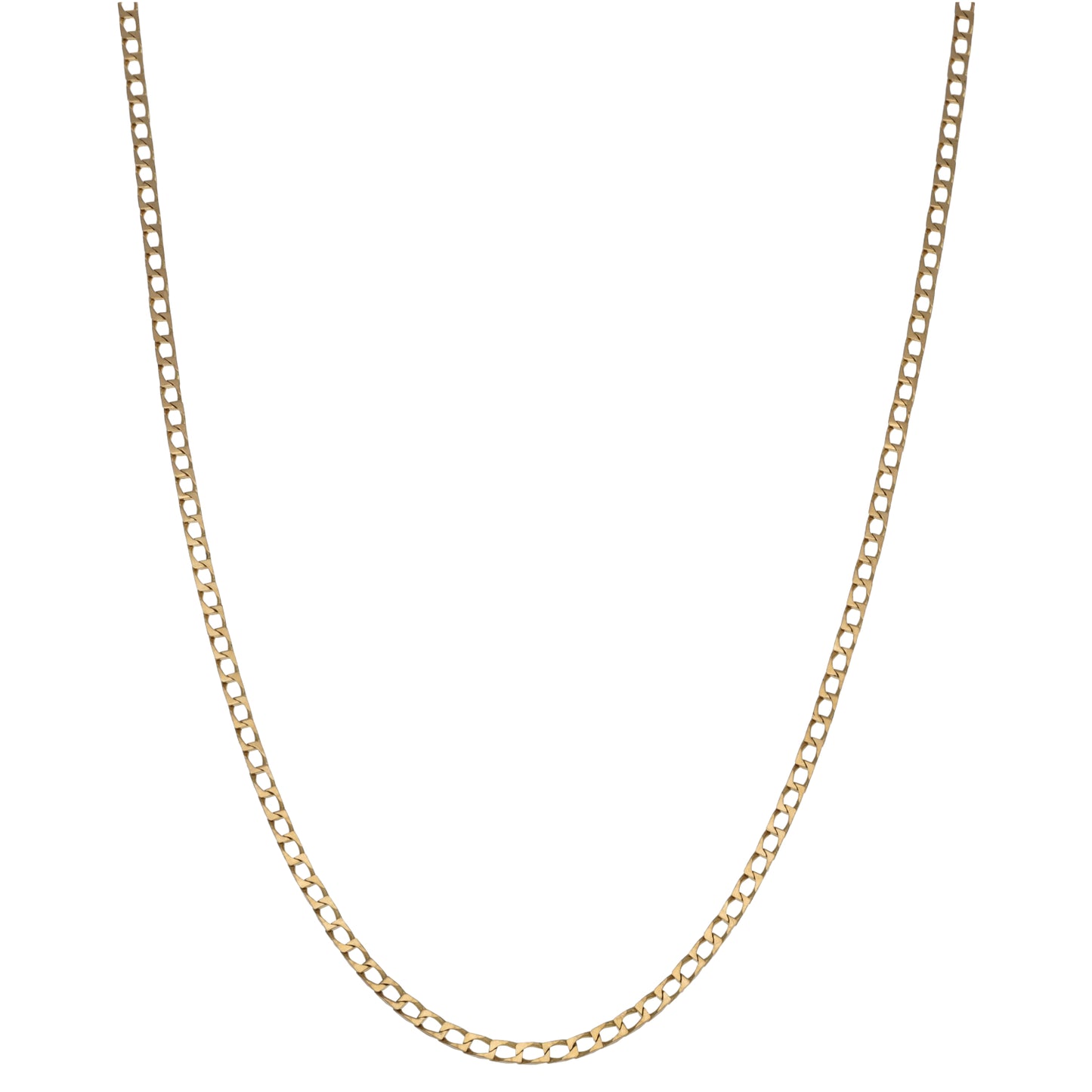 9ct Gold Curb Chain 22"