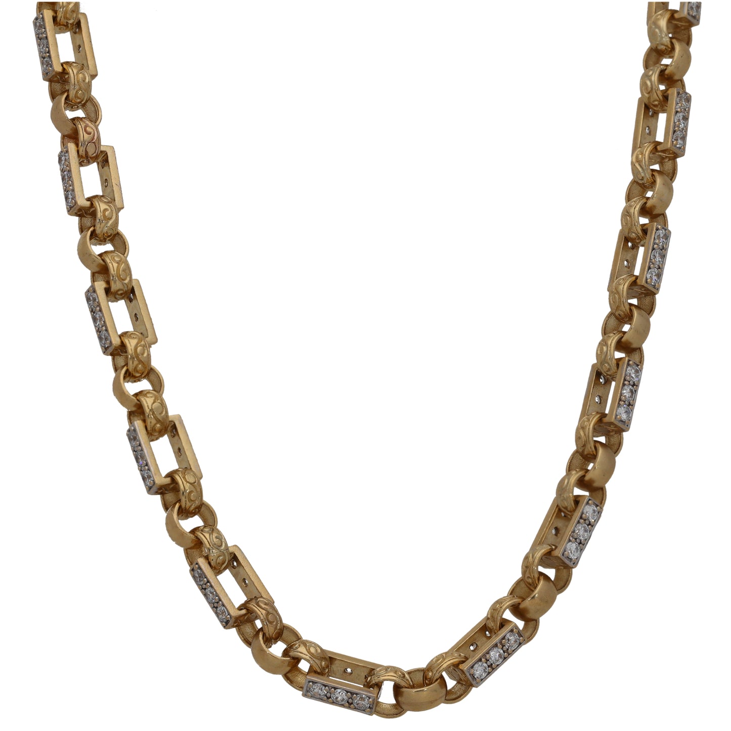 9ct Gold Cubic Zirconia Other Chain 22"