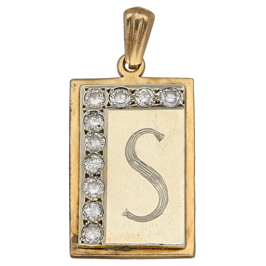 9ct Gold 0.50ct Diamond Alternative Pendant
