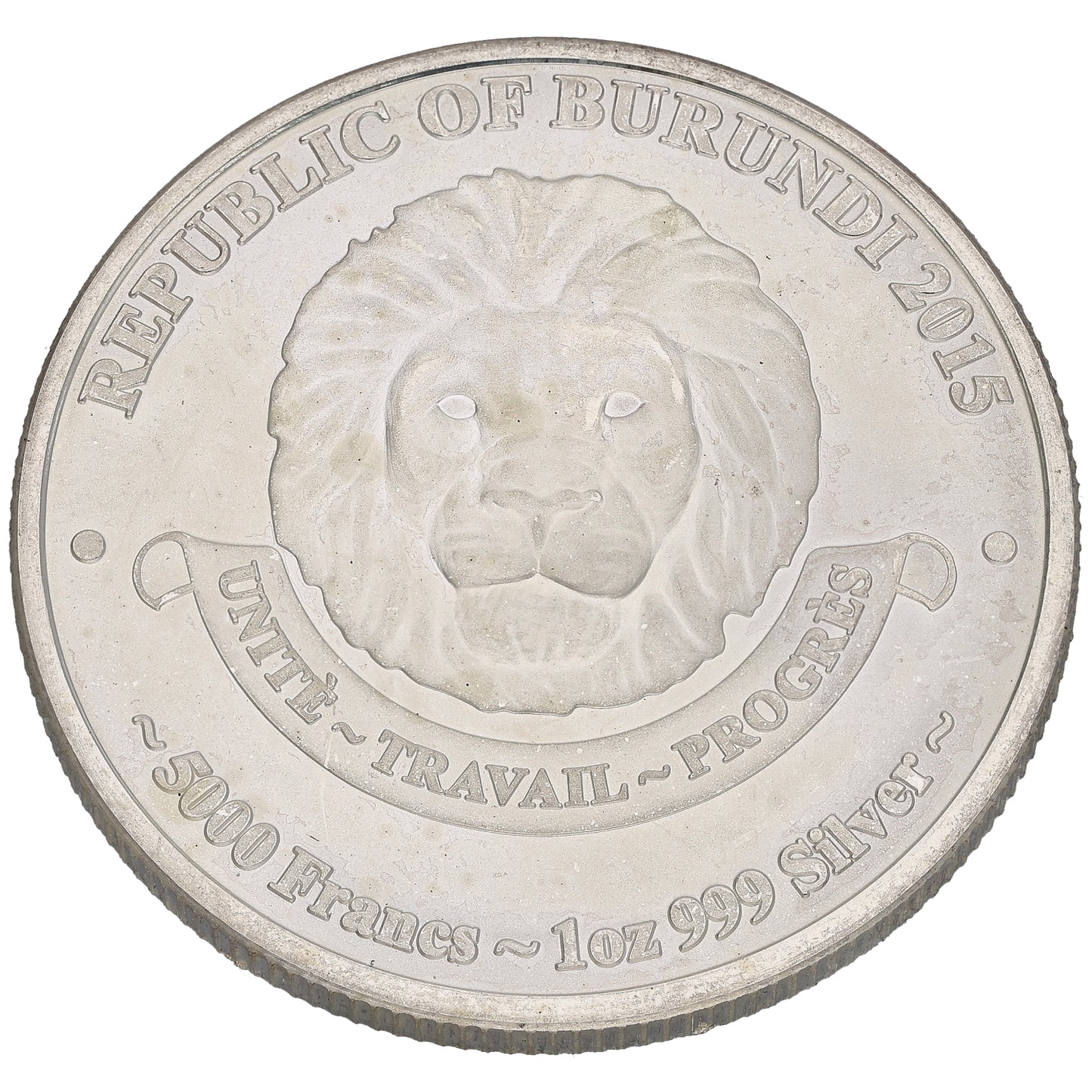Fine Silver African Lion 1 OZ Coin 2015