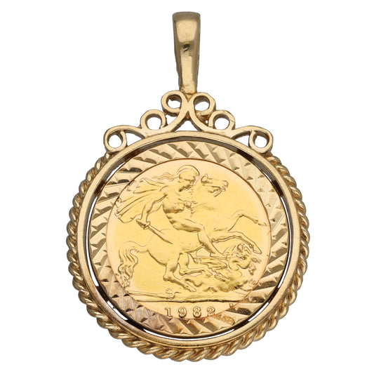9ct Gold Coin Pendant