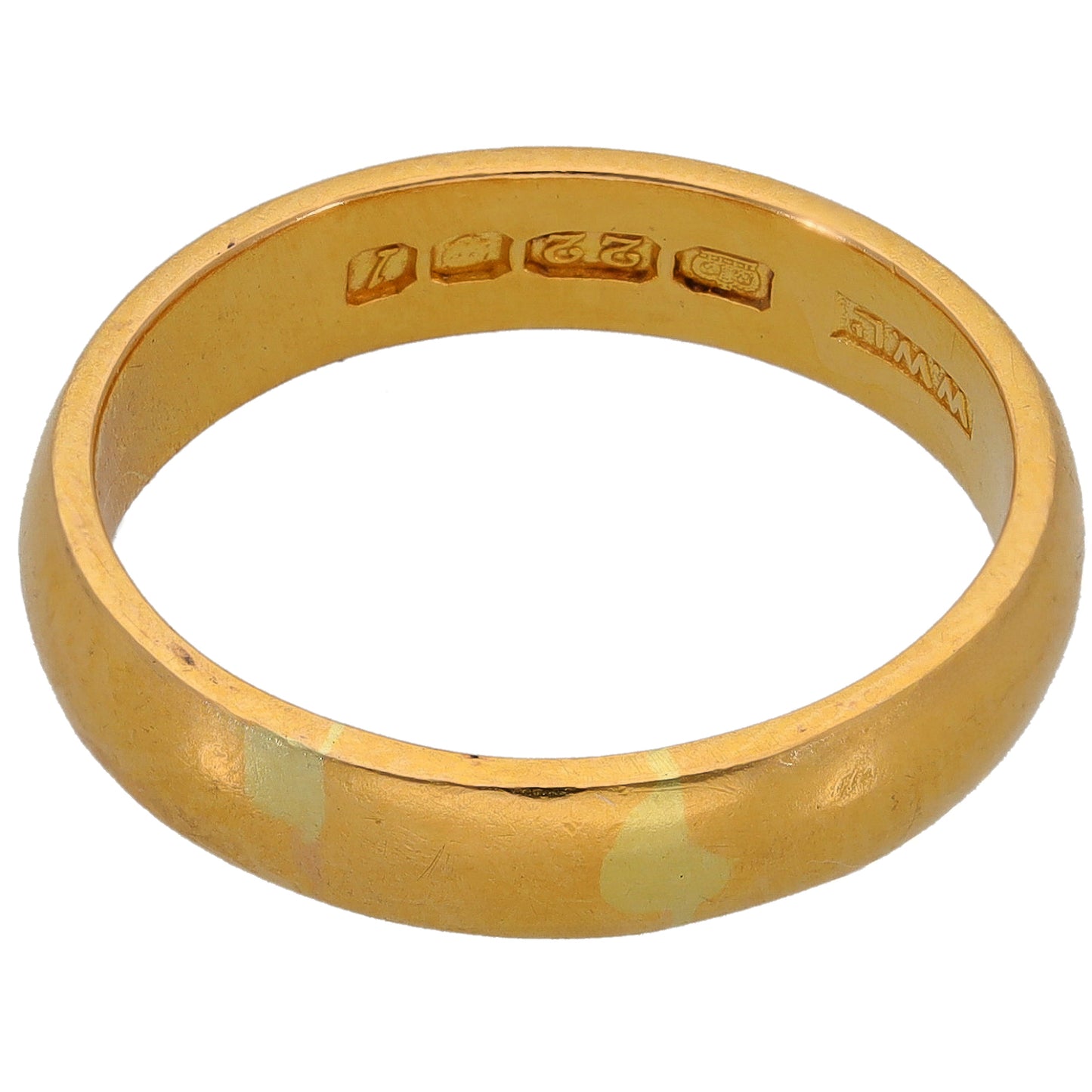 22ct Gold Plain Wedding Ring Size R