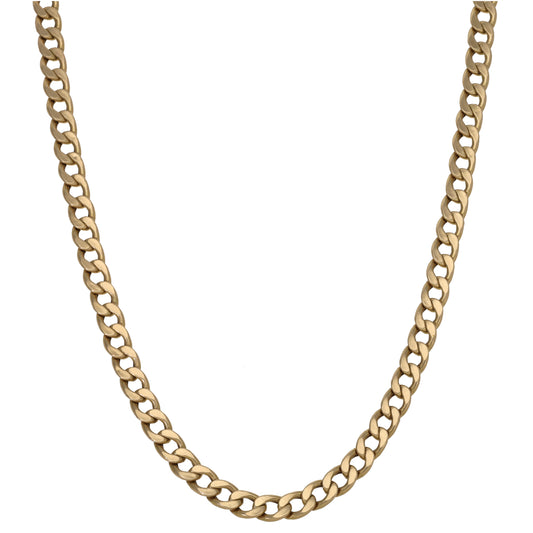 9ct Gold Curb Chain 24"