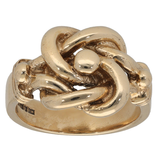 9ct Gold Knot Ring Size Z