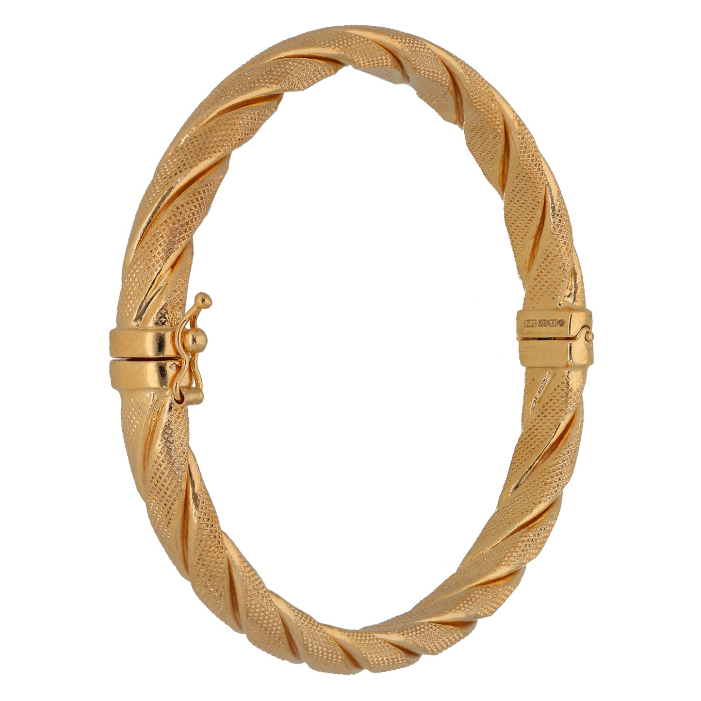 9ct Gold Hinged/Clasp Bangle
