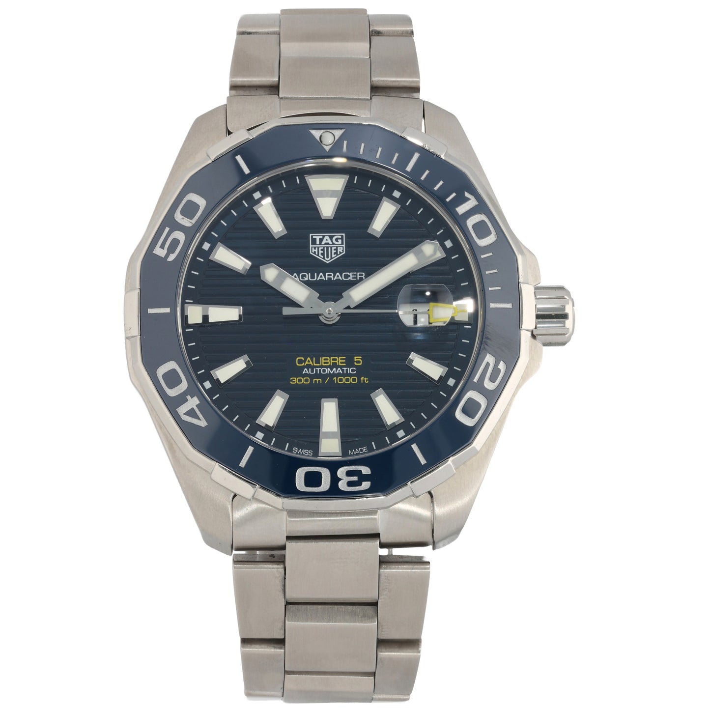 Tag Heuer Aquaracer WAY201B-0 43mm Stainless Steel Watch