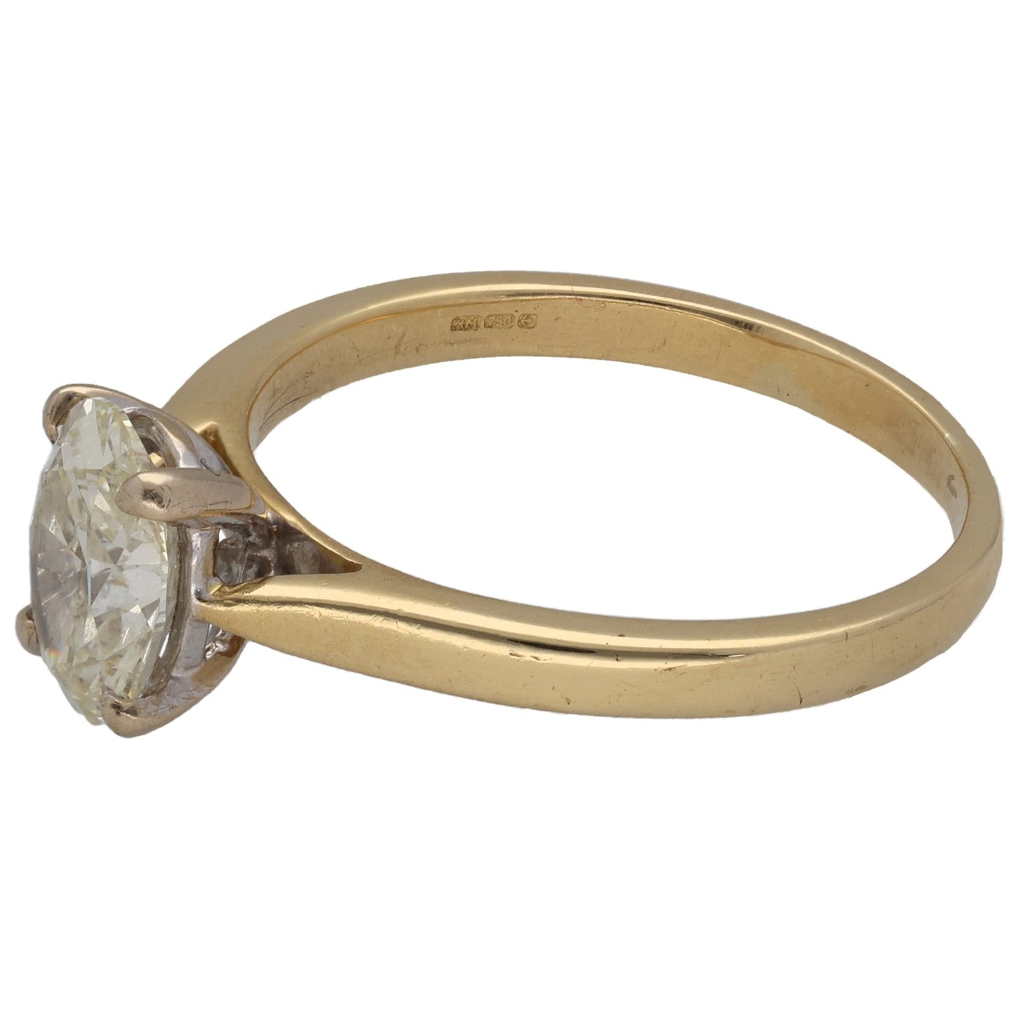 18ct Gold 1.00ct Diamond Solitaire Ring Size Q