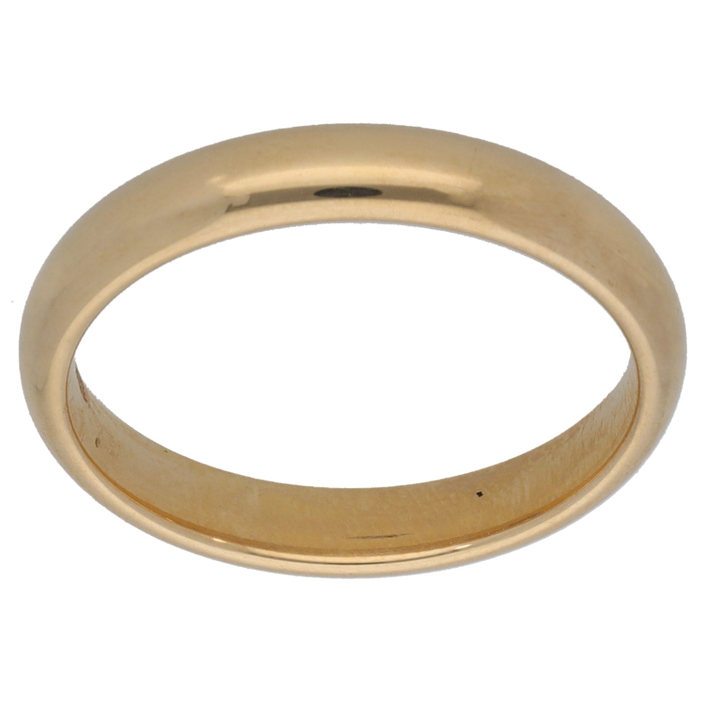 9ct Gold Plain Wedding Ring Size L