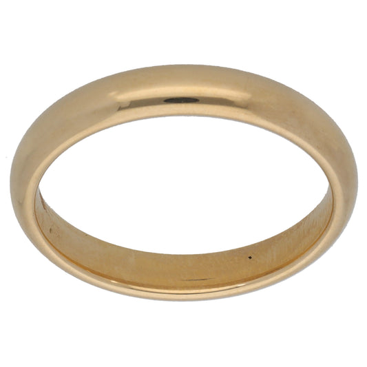 9ct Gold Plain Wedding Ring Size L
