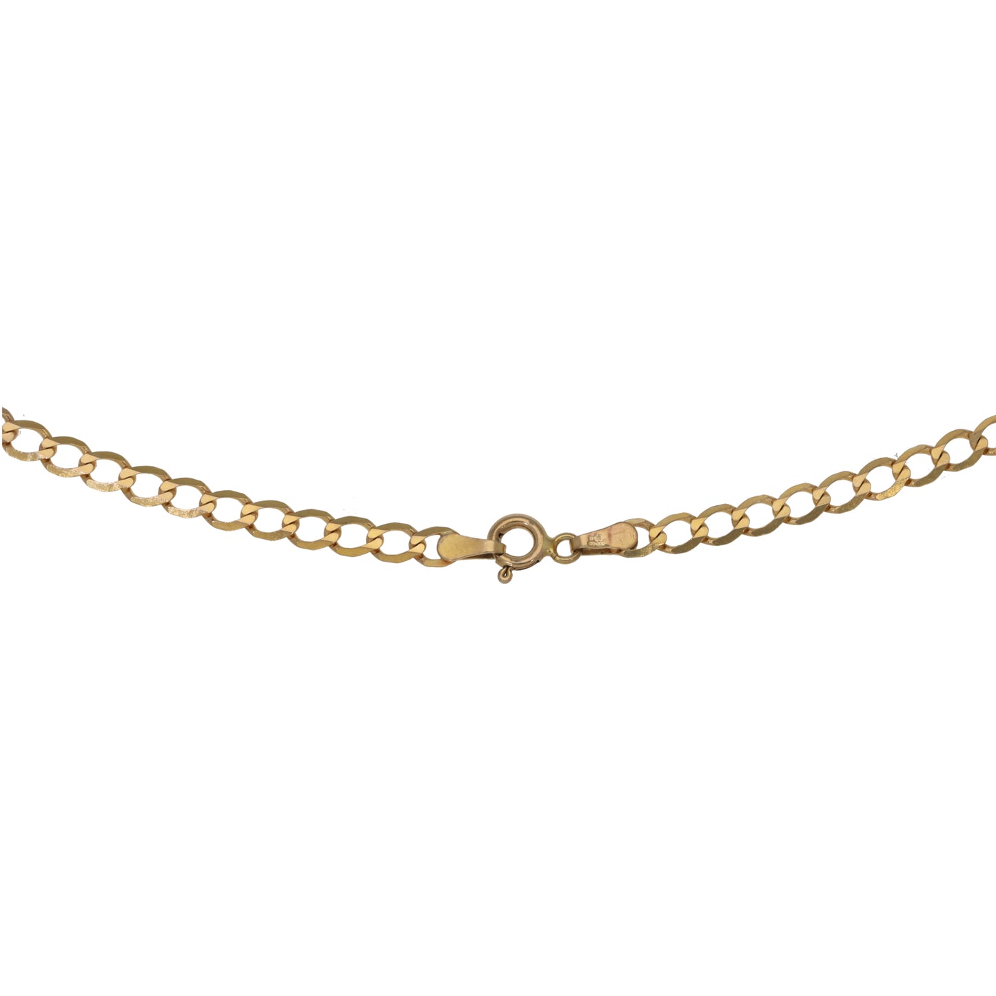 9ct Gold Curb Chain 16"
