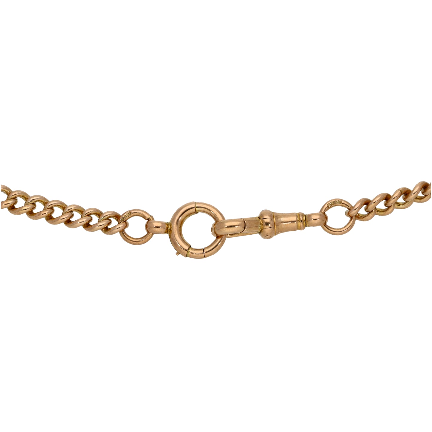 9ct Gold Fob/Watch Chain 16"