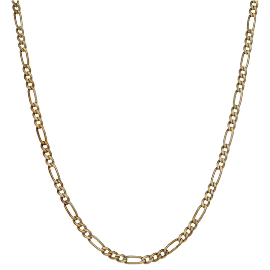 9ct Gold Figaro Chain 20"