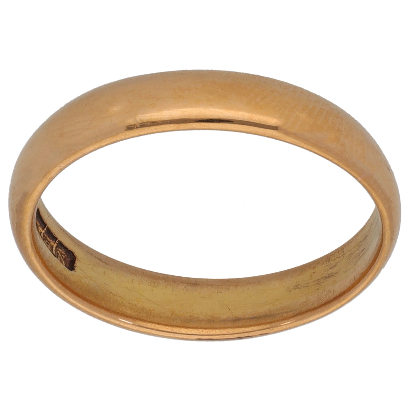 22ct Gold Plain Wedding Ring Size M