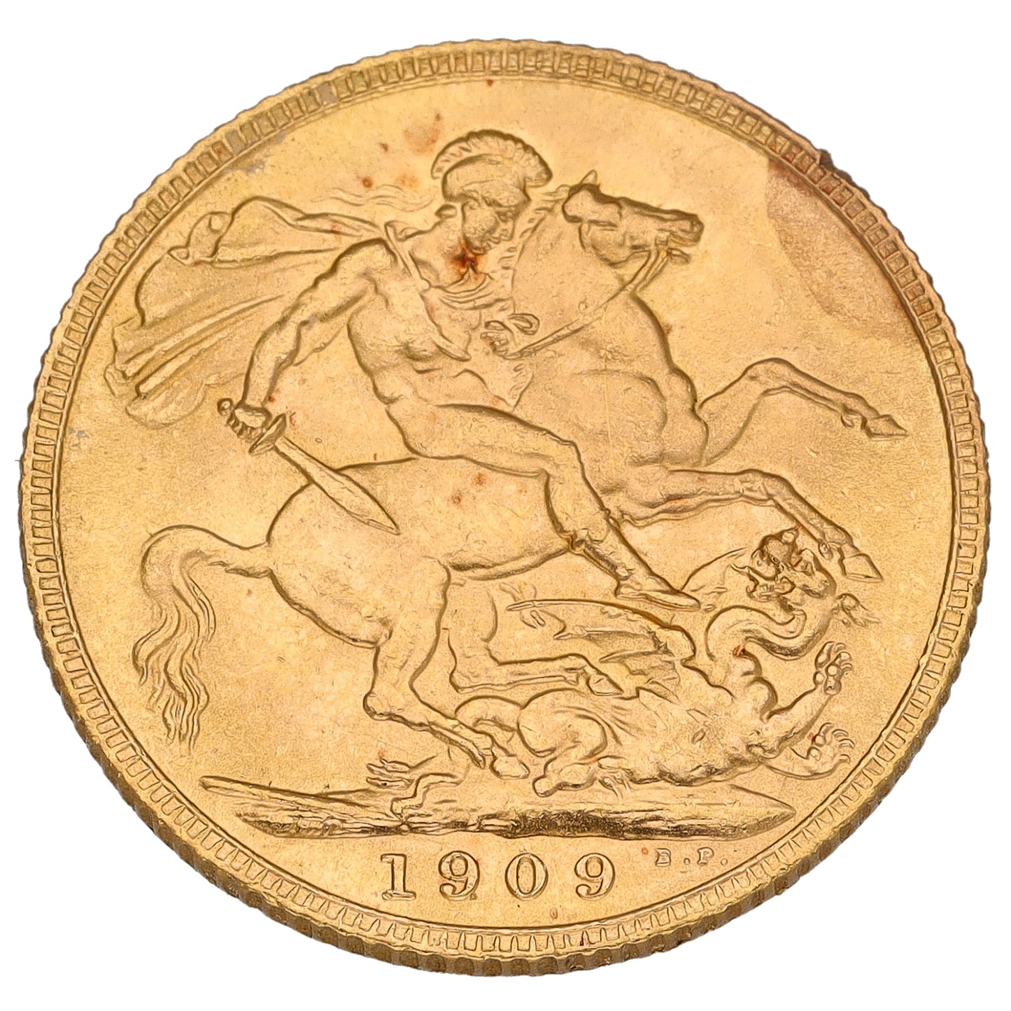 22ct Gold King Edward VII Full Sovereign Coin 1909