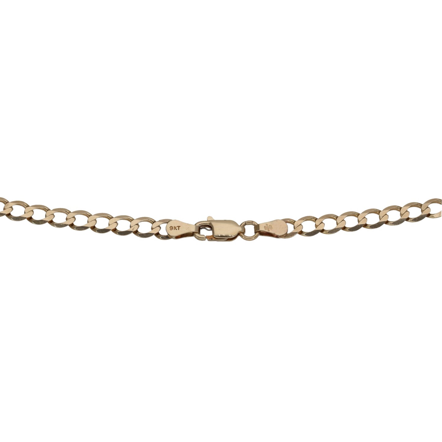 9ct Gold Curb Chain 18"