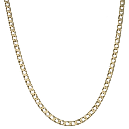 9ct Gold Curb Chain 19"