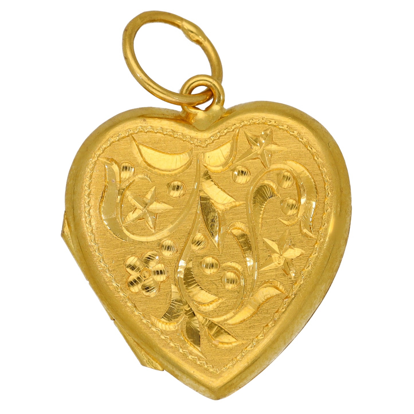 22ct Gold Heart Locket Pendant
