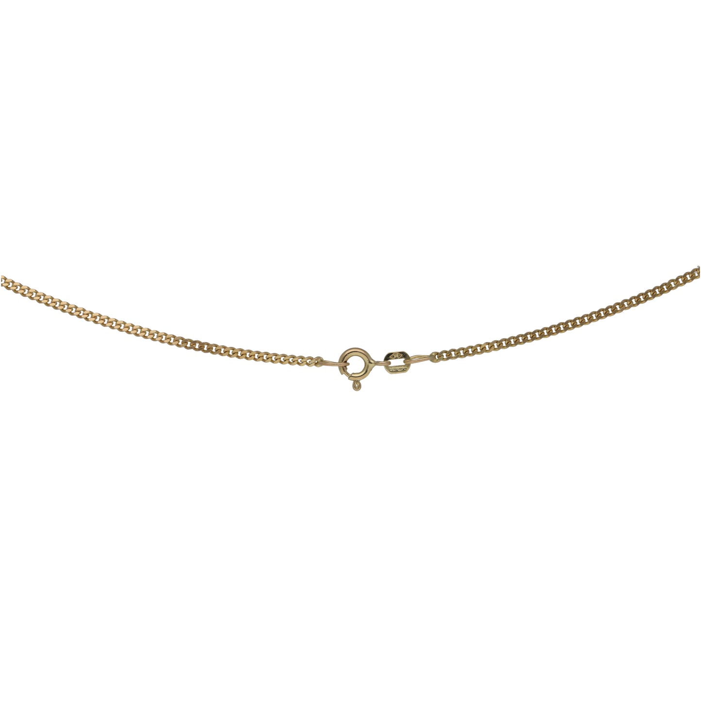 9ct Gold Curb Chain 18"