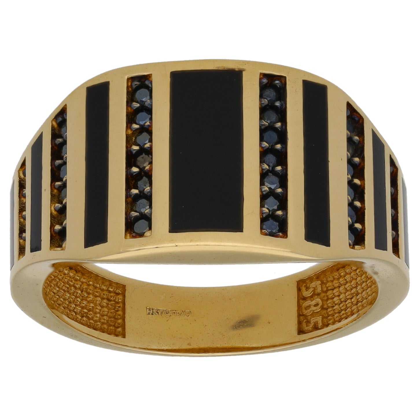 14ct Gold Imitation Alternative Ring Size T