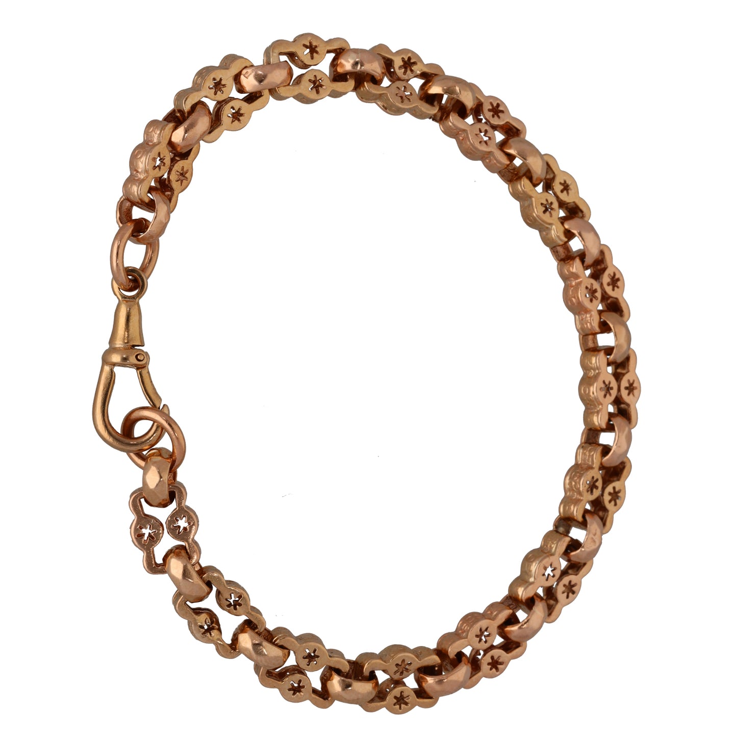 9ct Rose Gold Fancy Bracelet