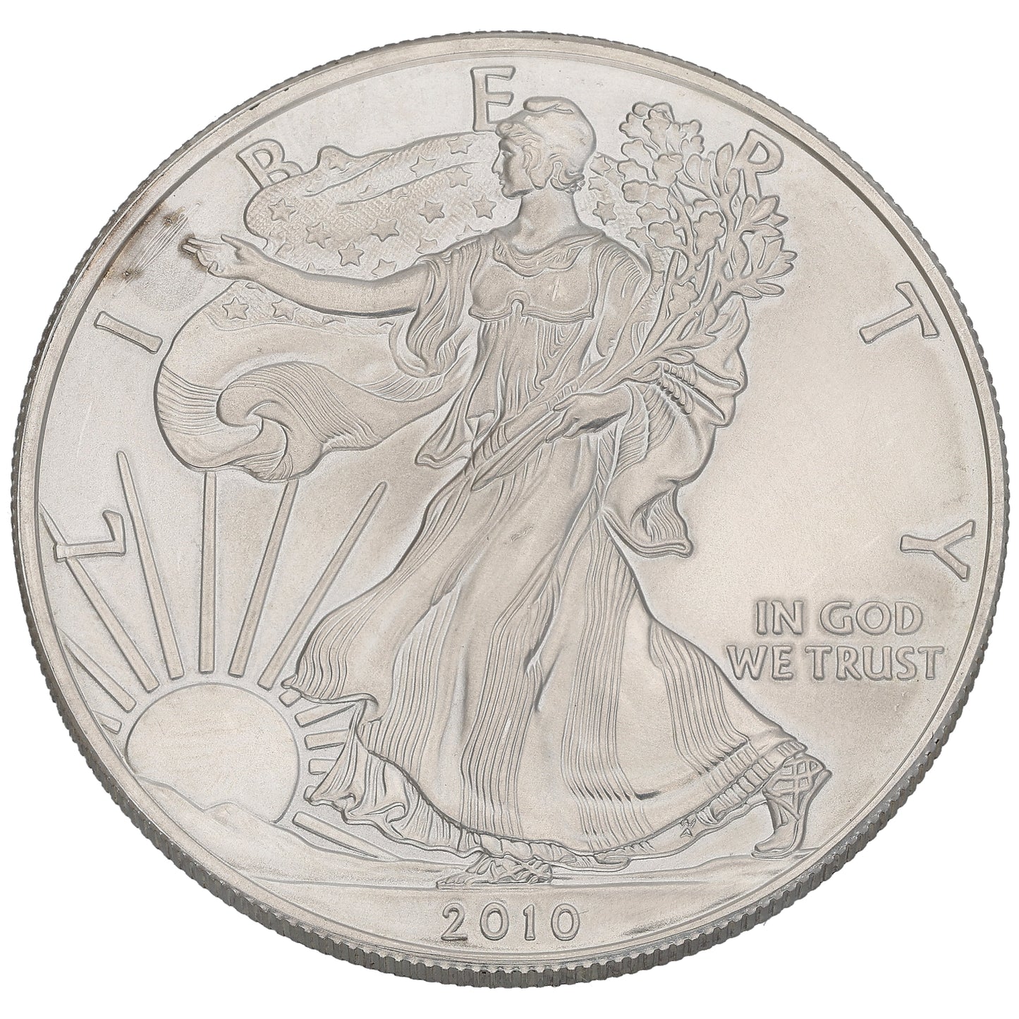 Fine Silver USA Liberty 1 OZ Coin 2010