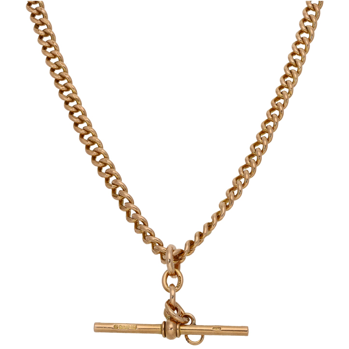 9ct Gold Fob/Watch Chain 16"