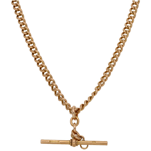 9ct Gold Fob/Watch Chain 16"