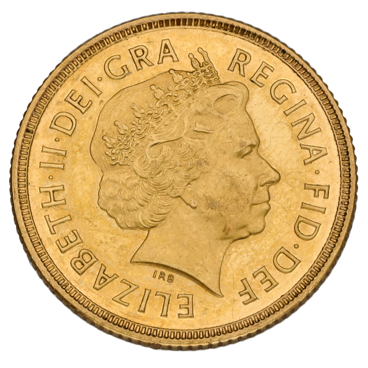 22ct Gold Queen Elizabeth II Full Sovereign Coin 2001