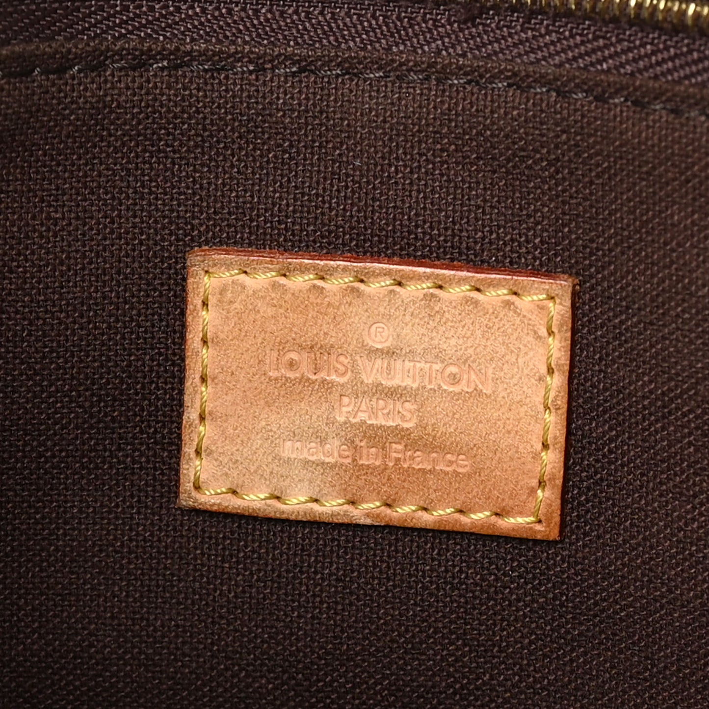 Louis Vuitton Menilmontant MM Monogram Coated Canvas Bag - Brown
