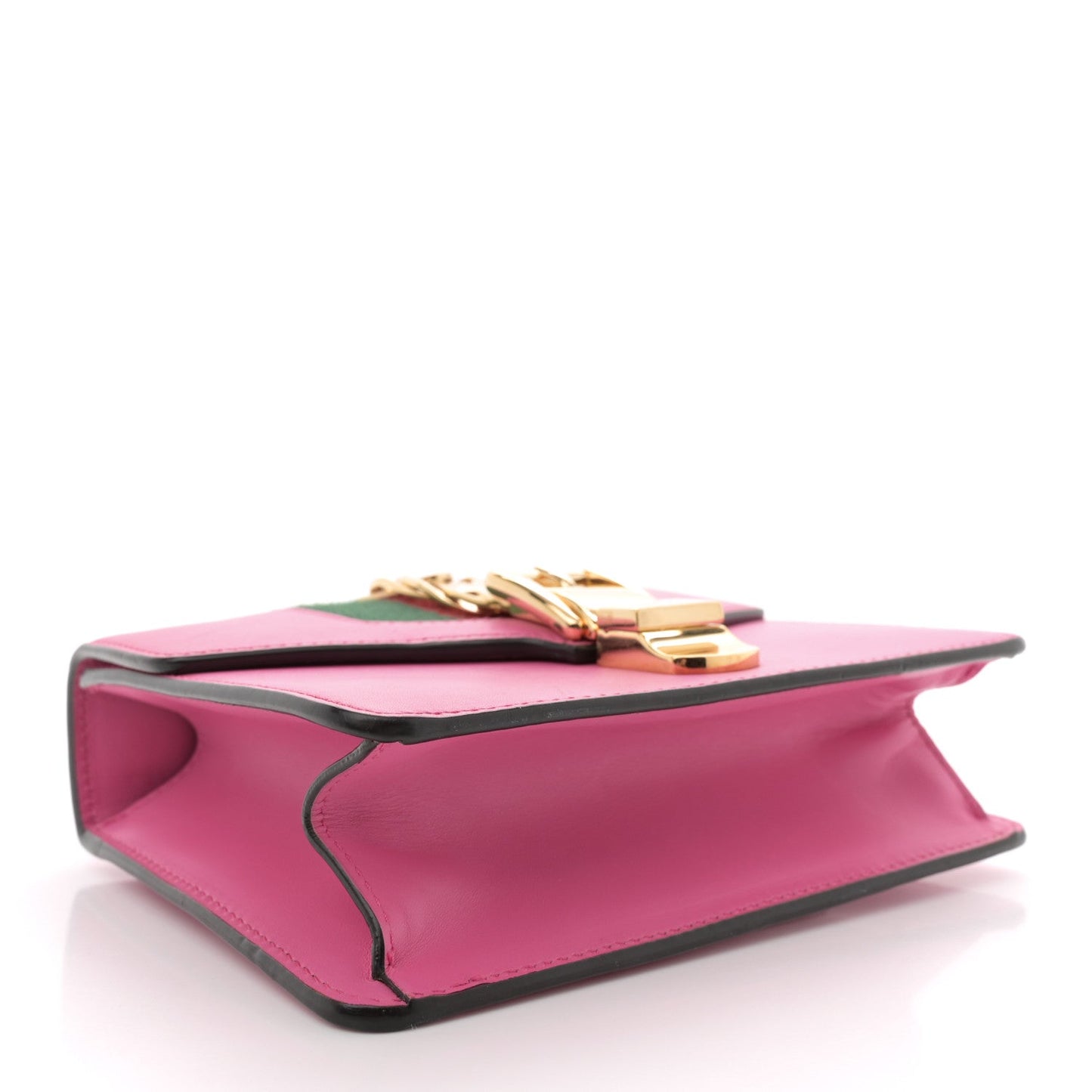 Gucci Sylvie Mini Chain Calfskin Leather Bag - Pink Tropical Flower