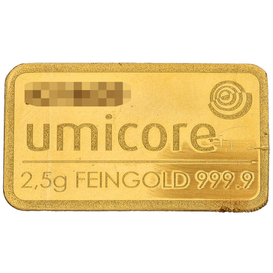 24ct 2.5g Gold Bar