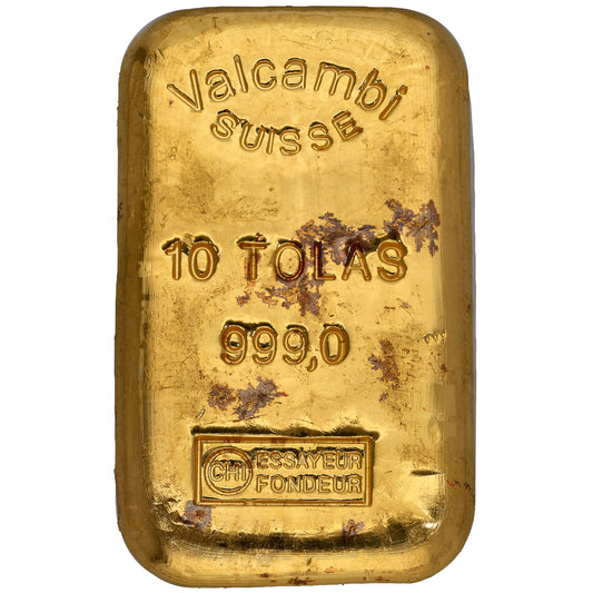 24ct 10 Tolas Gold Bar