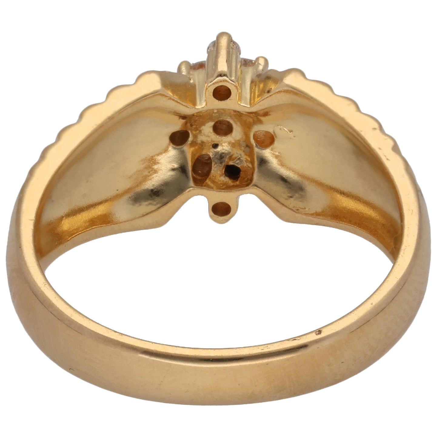 18ct Gold 0.19ct Diamond Dress/Cocktail Ring Size M
