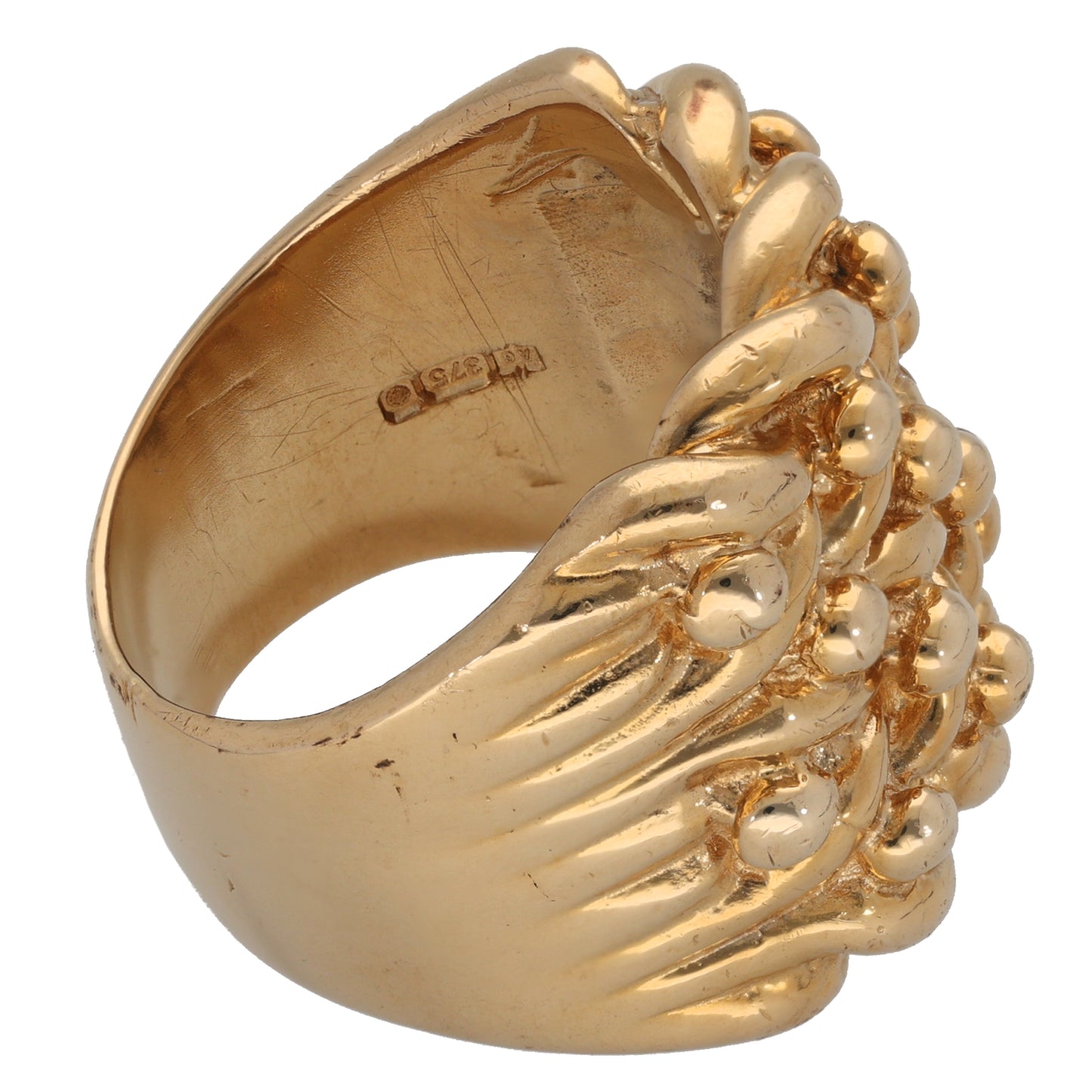 9ct Gold Keeper Ring Size Y