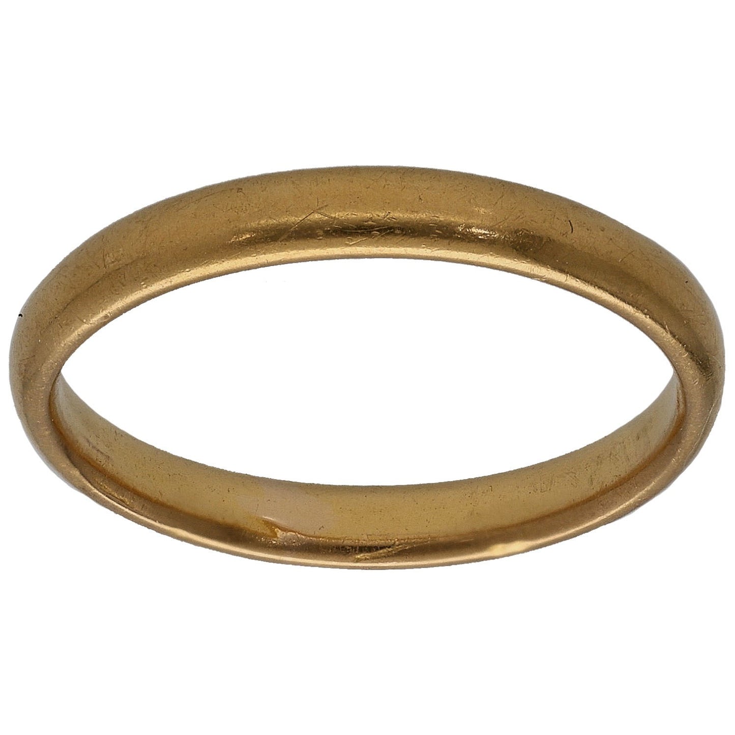 22ct Gold Plain Wedding Ring Size M
