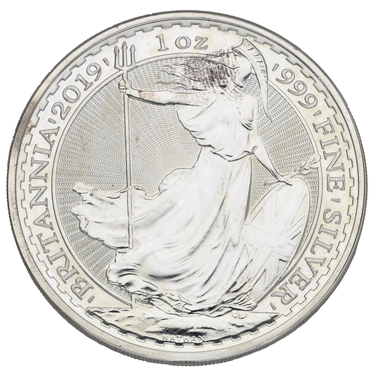 Fine Silver Queen Elizabeth II 1 OZ Britannia Coin 2019