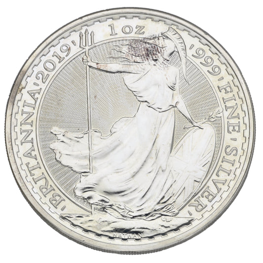 Fine Silver Queen Elizabeth II 1 OZ Britannia Coin 2019