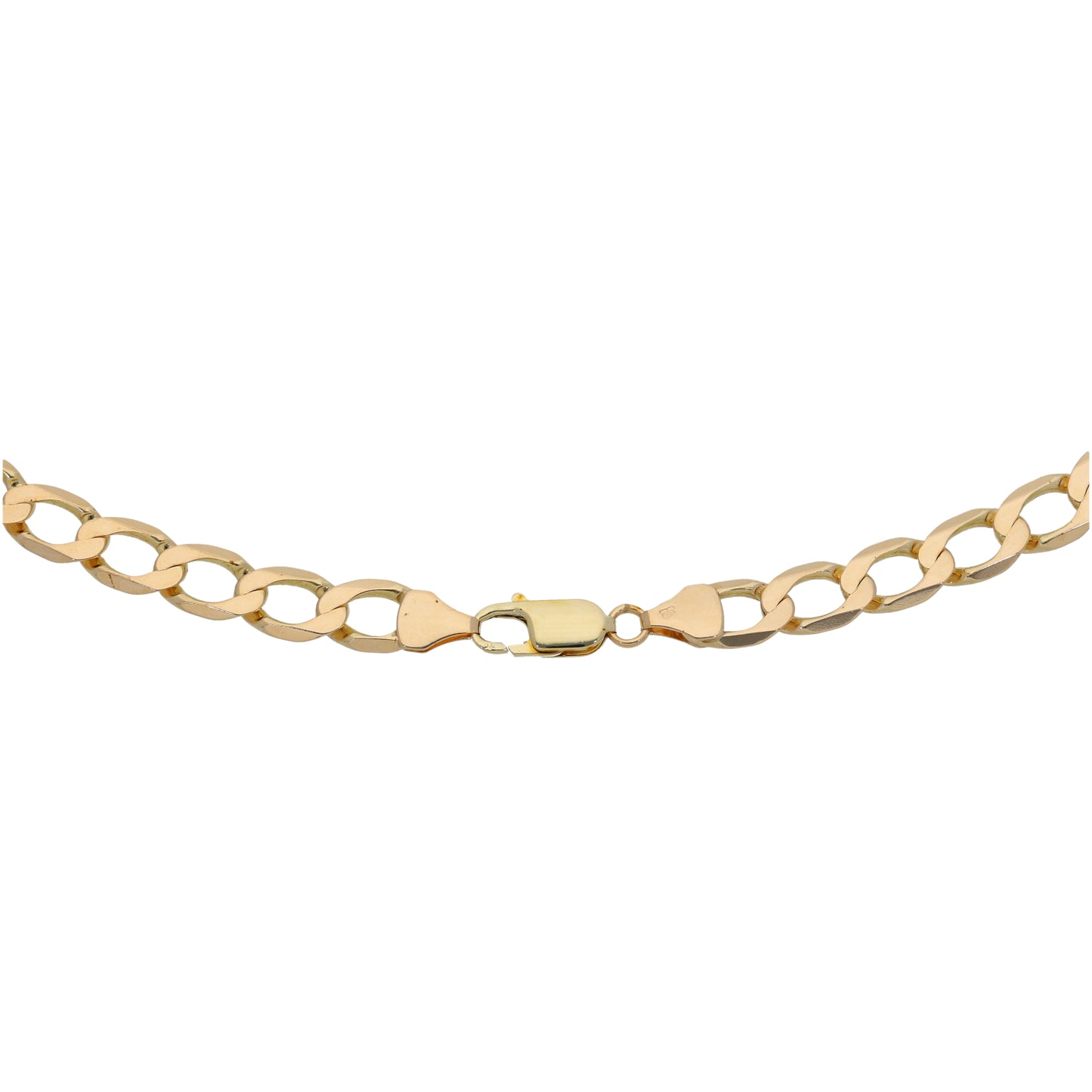 9ct Gold Curb Chain 22"