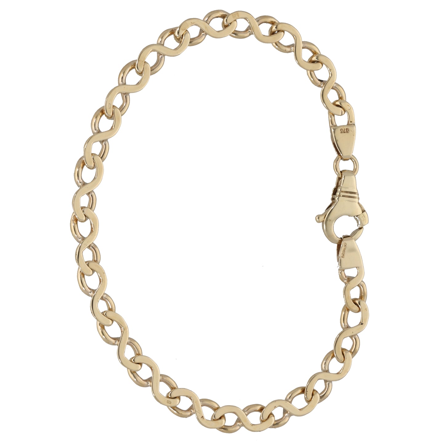 9ct Gold Infinity Bracelet