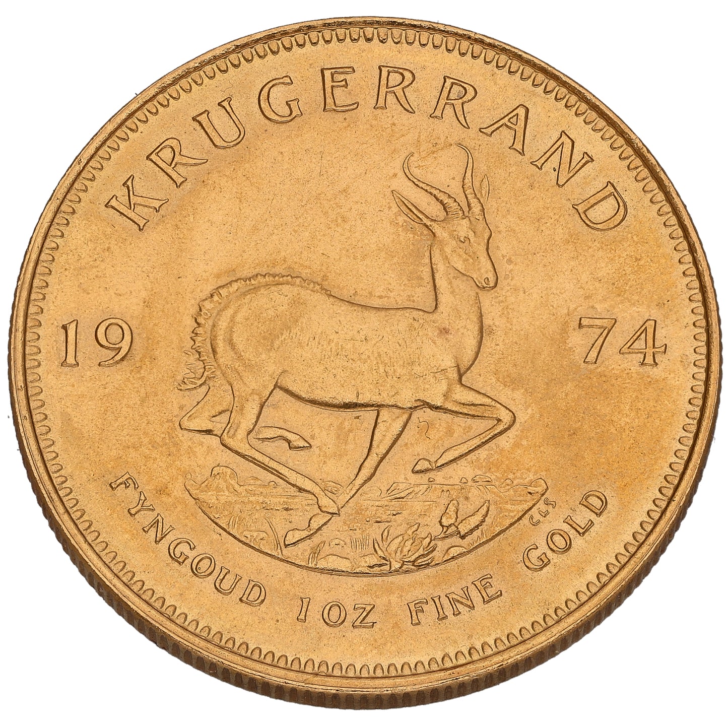 22ct Gold 1 OZ Krugerrand Coin 1974