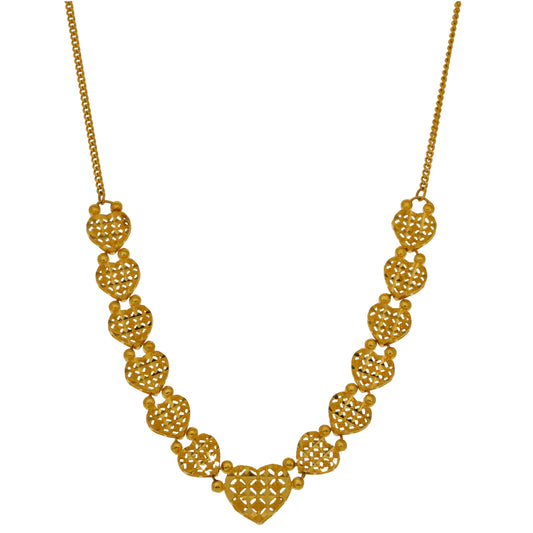 22ct Gold Fancy Necklace 14"