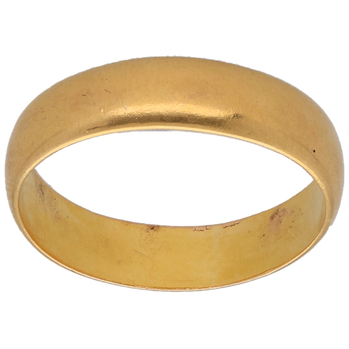 22ct Gold Plain Wedding Ring Size N