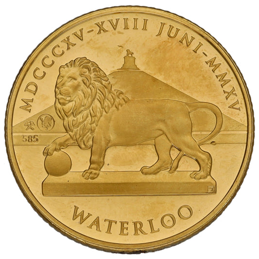 14ct Gold Battle Of Waterloo Coin 2015
