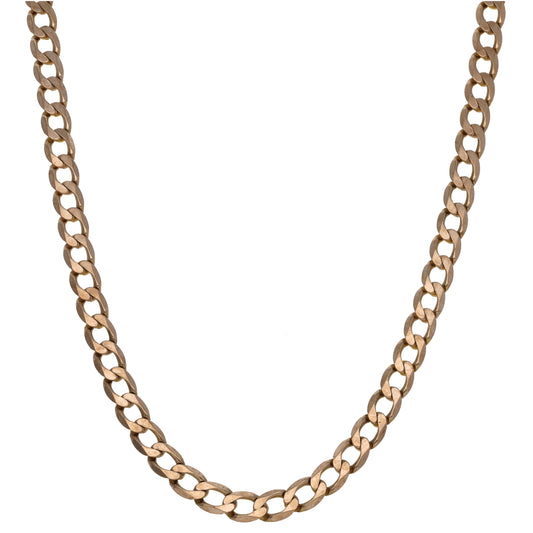 9ct Gold Curb Chain 20"